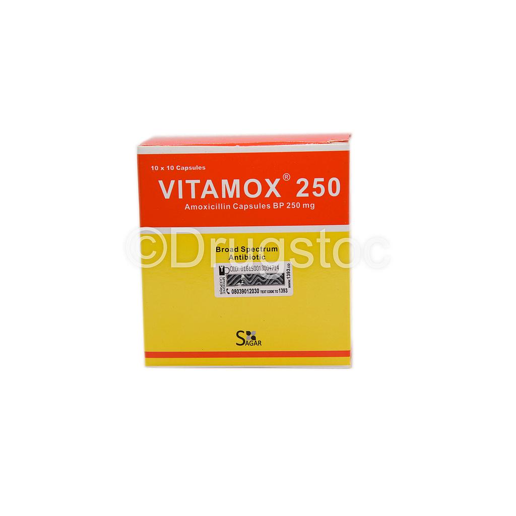 Vitamox 250mg Capsules x 100''