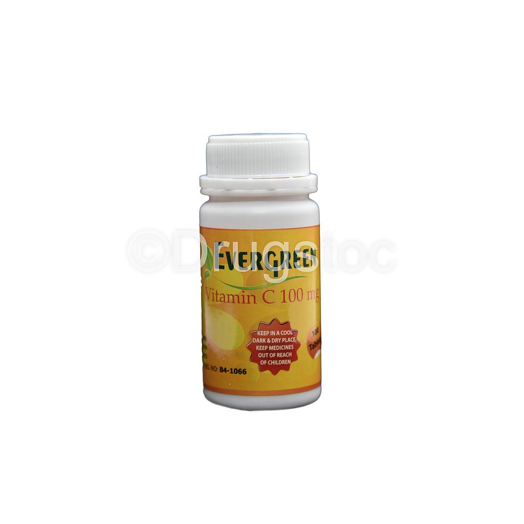 Evergreen Vitamin C 100mg x 100