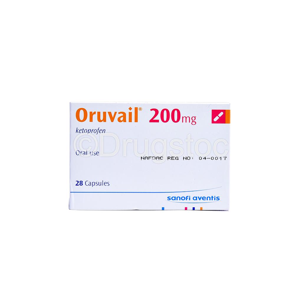 Oruvail 200mg Tablets x 28''