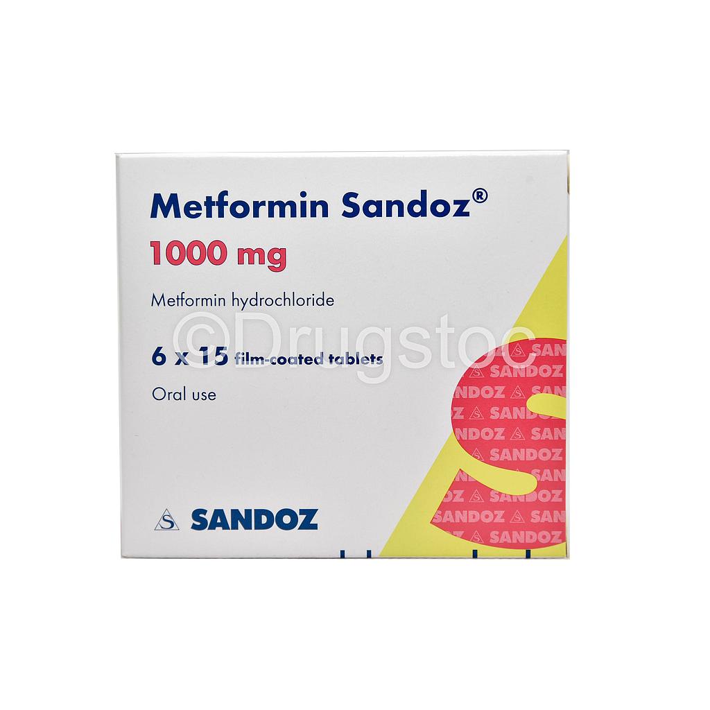 Sandoz Metformin 1000mg Tablets x 90''