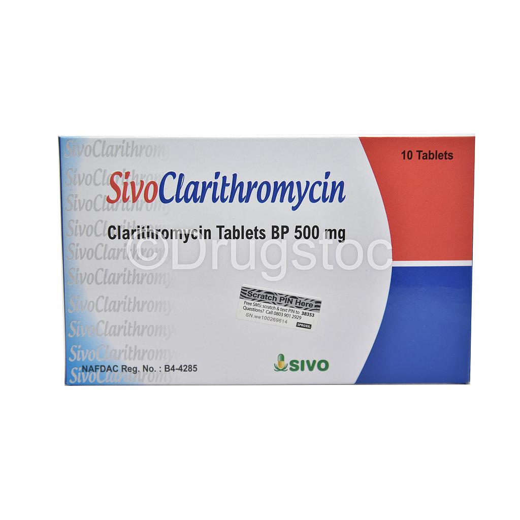 Sivo Clarithromycin 500mg  Tables x 10''