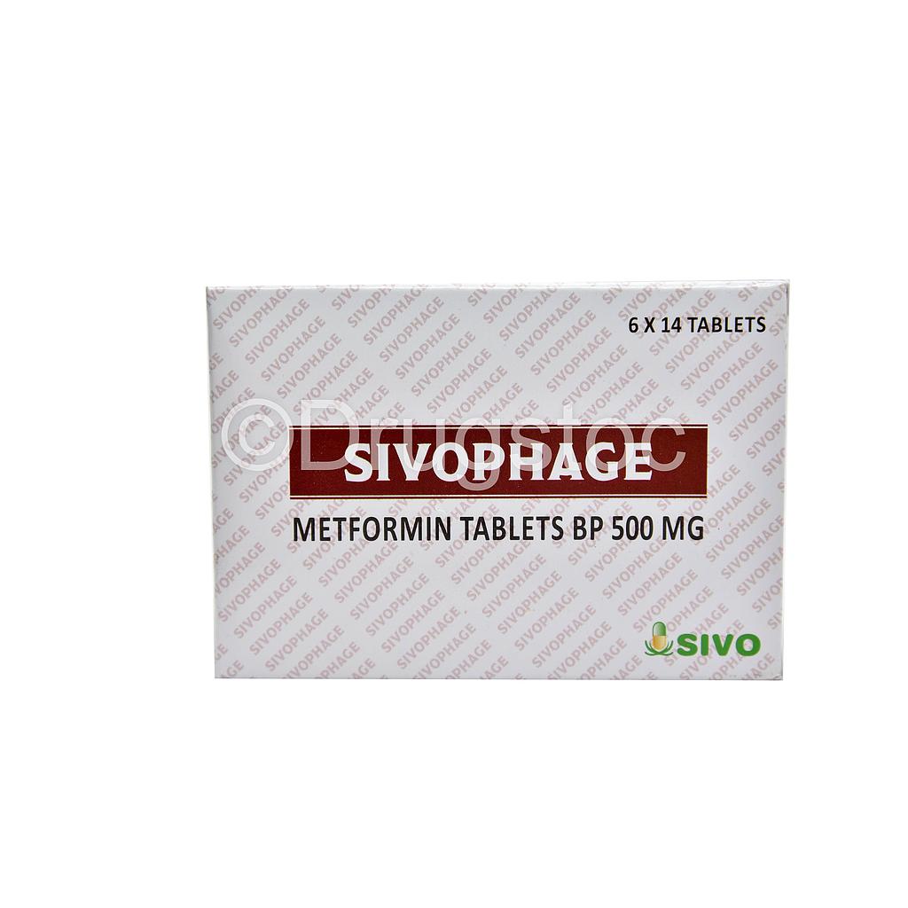 Sivophage 500mg Tablets x 84''