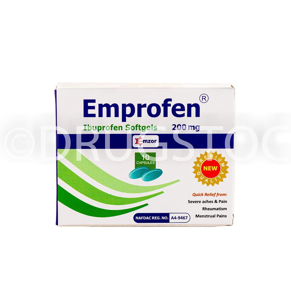 Emprofen 200mg Soft Gels x 10''