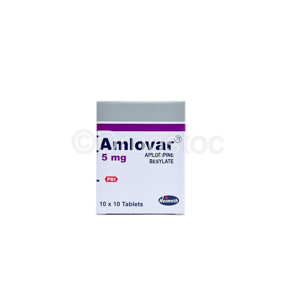 Amlovar 5mg Tablets x 100''