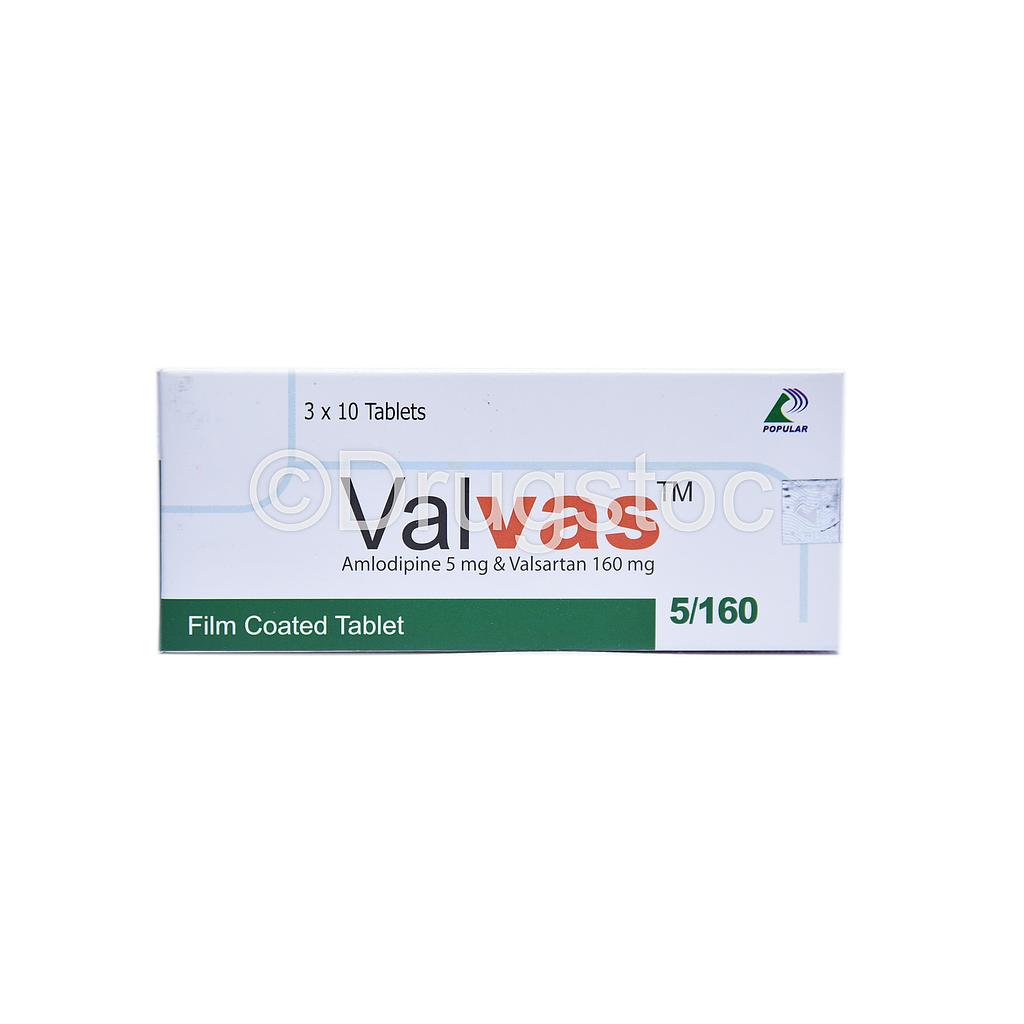 Valvas (5/160) Tablets x 30''