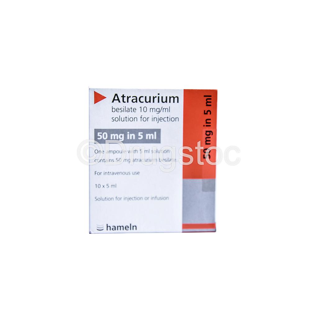 Atracurium 50mg Injection x 10 Ampoules