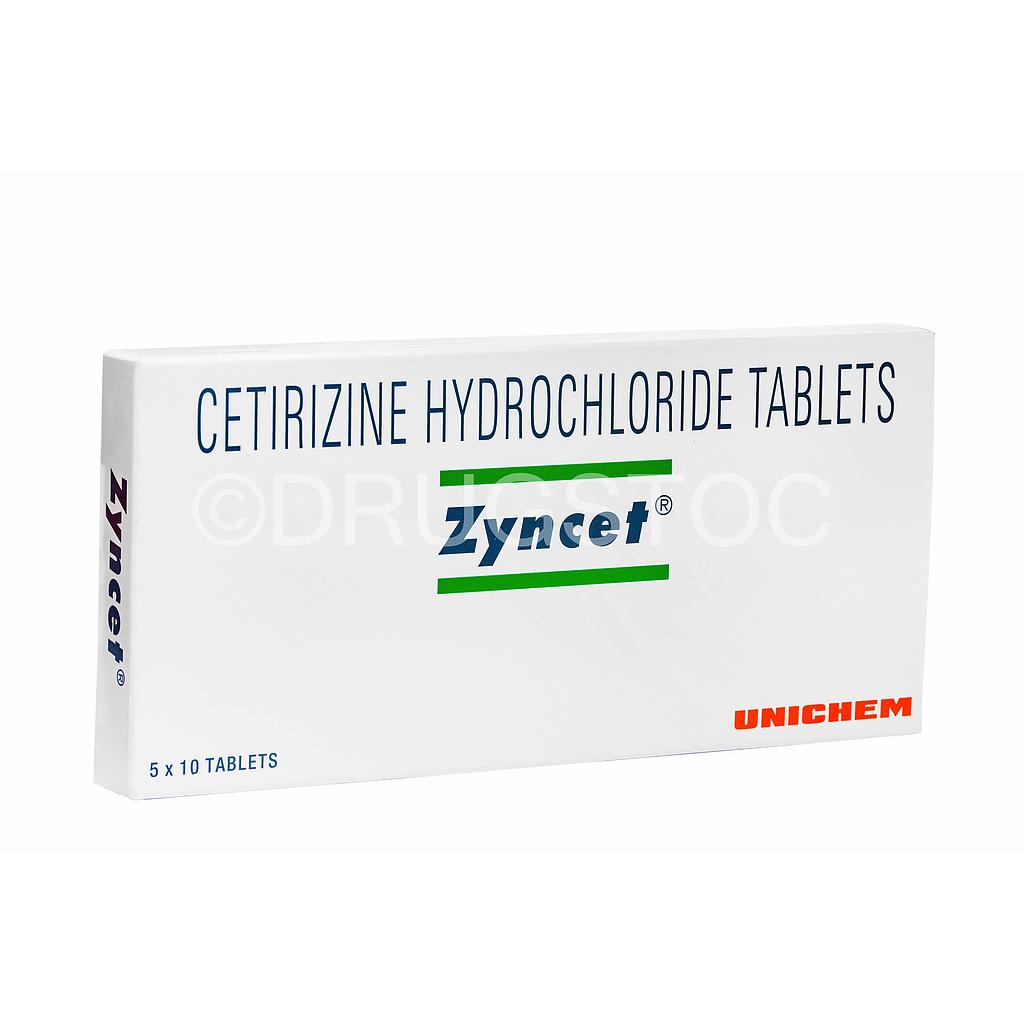 Zyncet 10mg Tablets x 50''