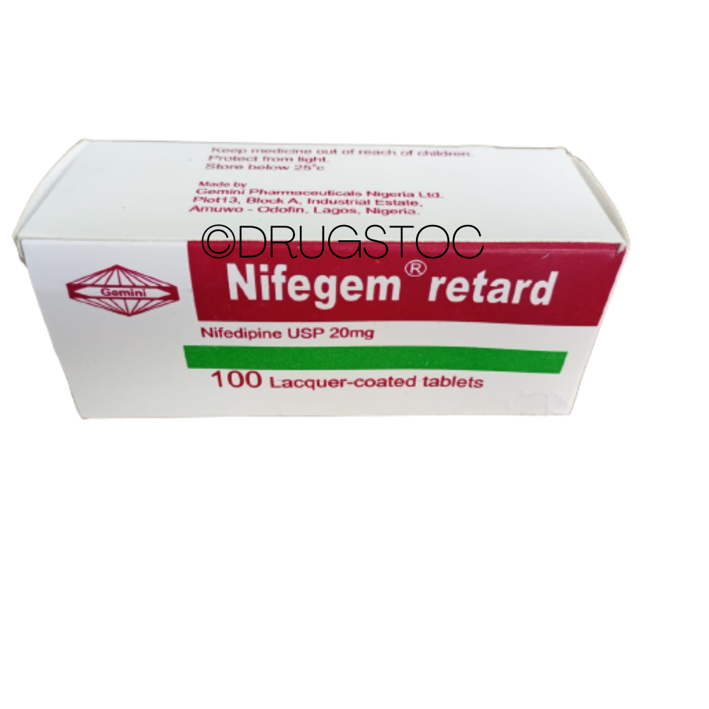 Nifegem Retard 20mg Tablets x 100''