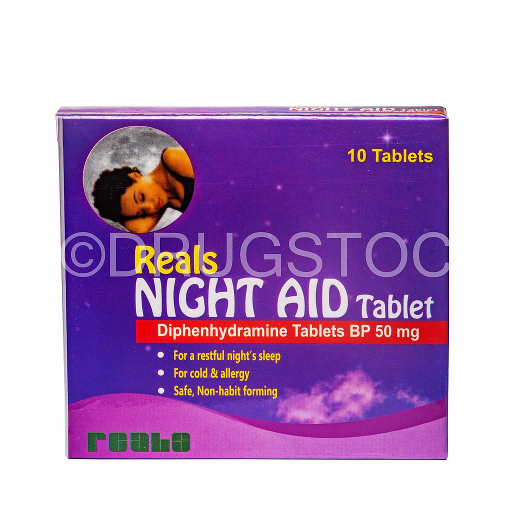 Reals Night Aid Tablets x 10''