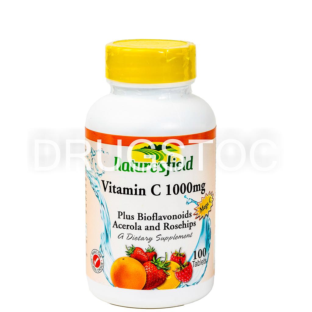 Nature's Field Vitamin C 1000mg (Mega C)X 100