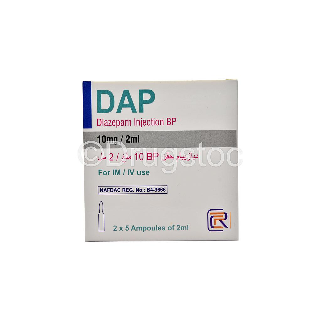 DAP Diazepam Injection x 10 Ampoules (Controlled)