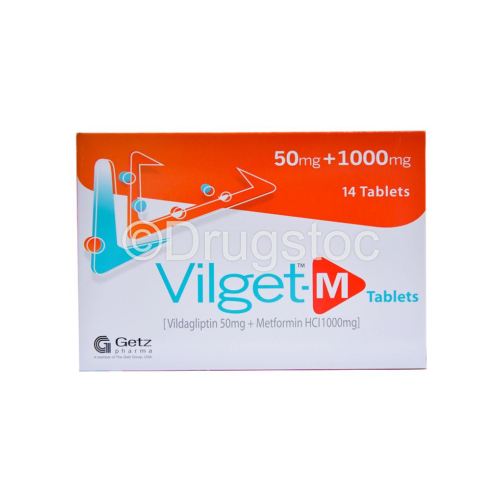 Vilget M 50mg/1000mg Tablets x 14''