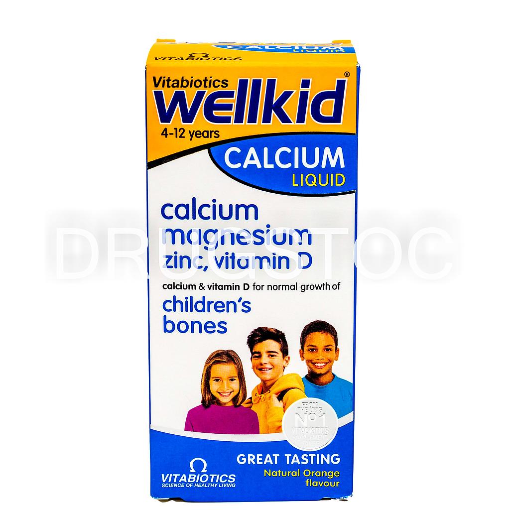 Wellkid Calcium Liquid Orange Flavour