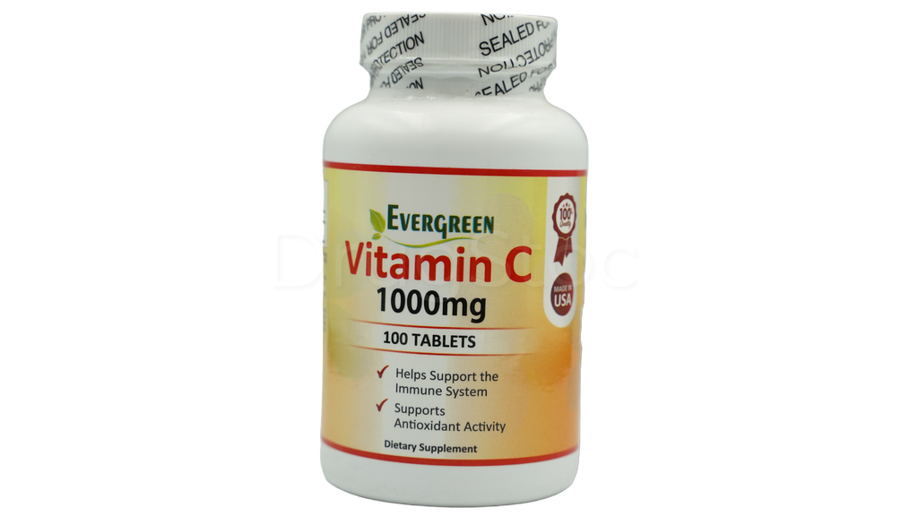 Evergreen Vitamin C 1000mg X 100