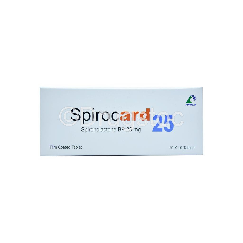 Spirocard 25mg Tablets x 100''