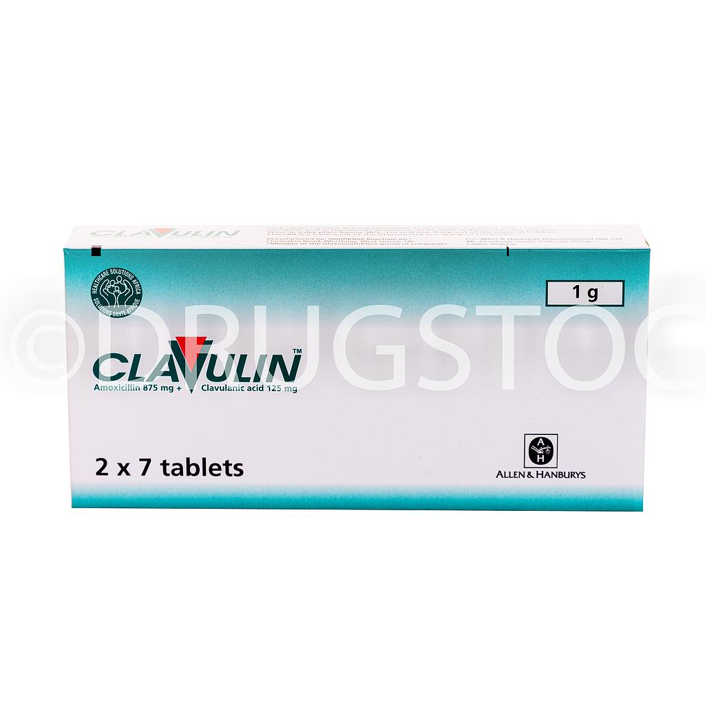 Clavulin 1g Tablets x 14''