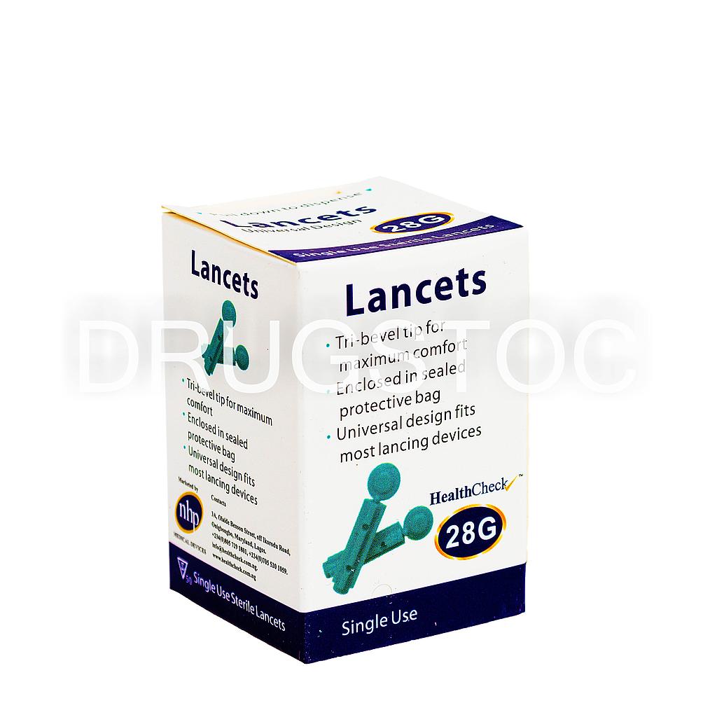 HealthCheck Lancets x 50''