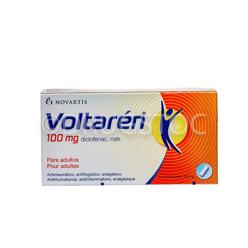 Voltaren 100mg Suppositories x 5''