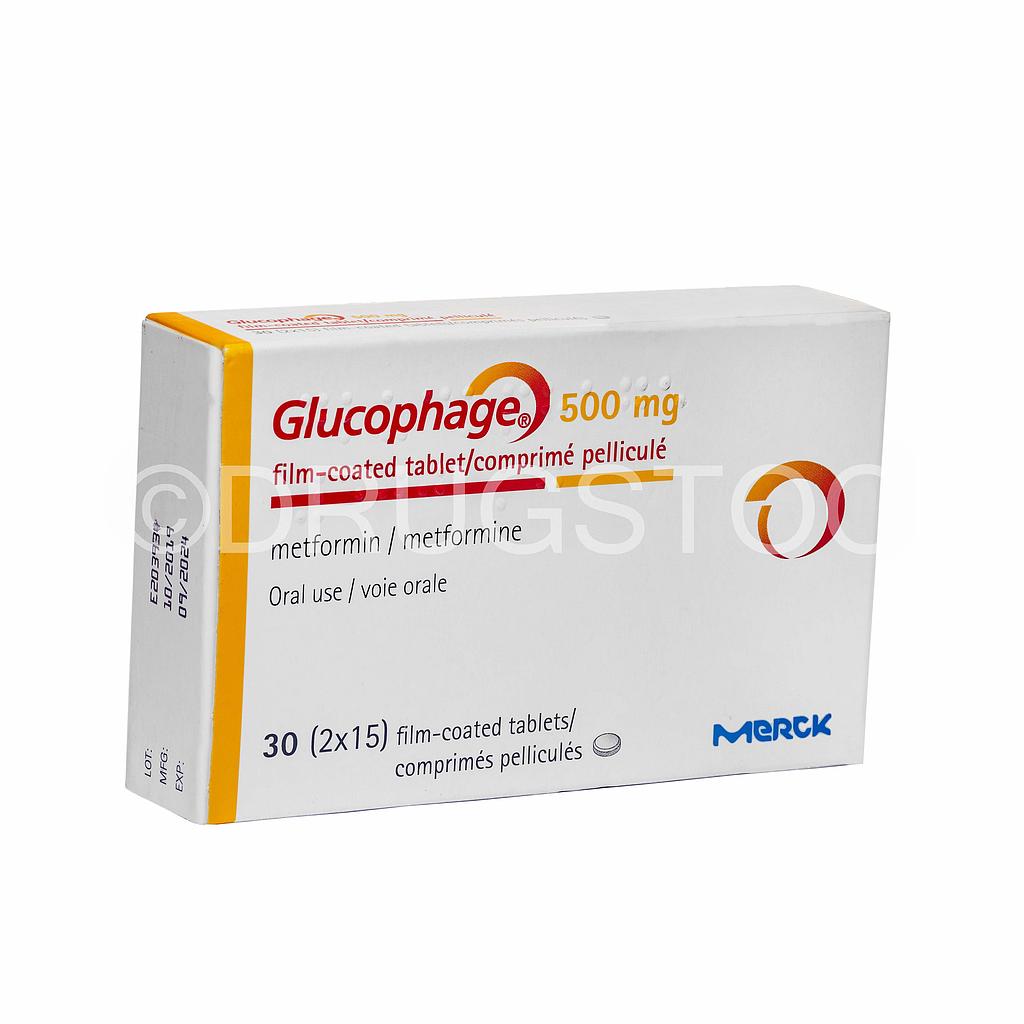 Glucophage 500mg Tablets x 30''