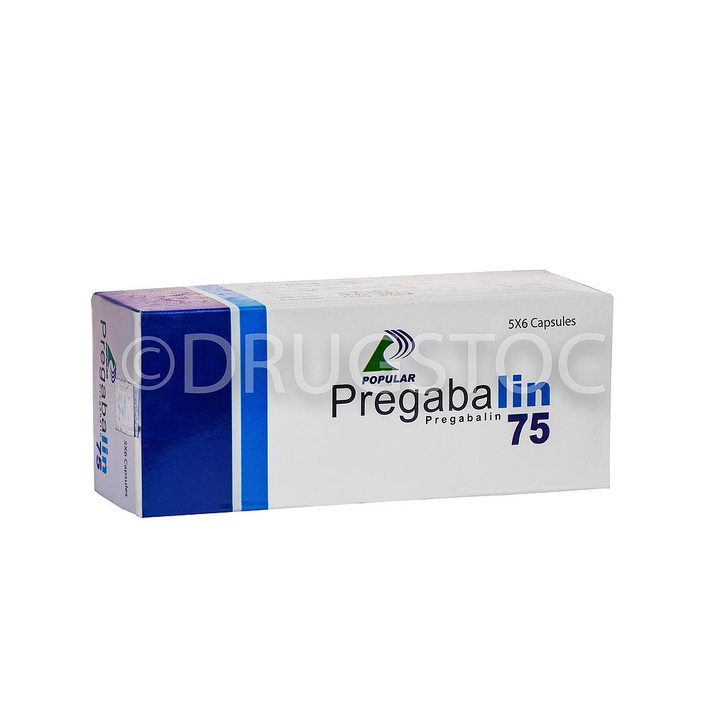 Popular Pregabalin 75mg Capsules x 30''