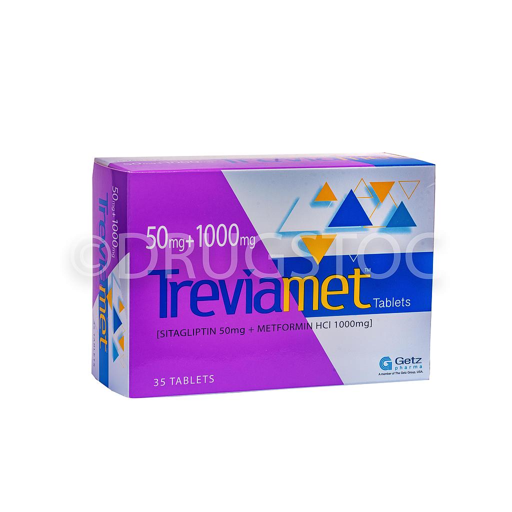 Trevia Met 50mg/1000mg Tablets x 35''