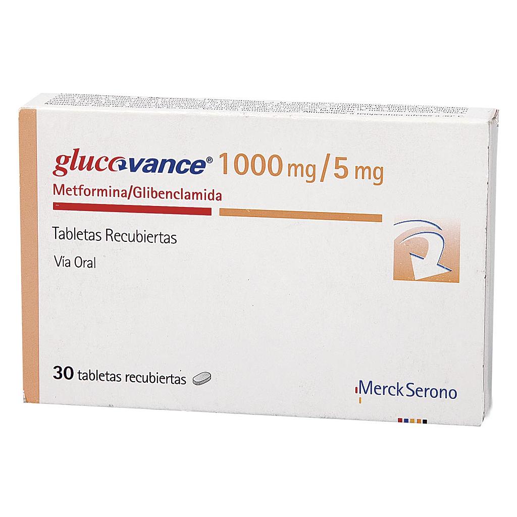 Glucovance 1000mg/5mg Tablets x 30''