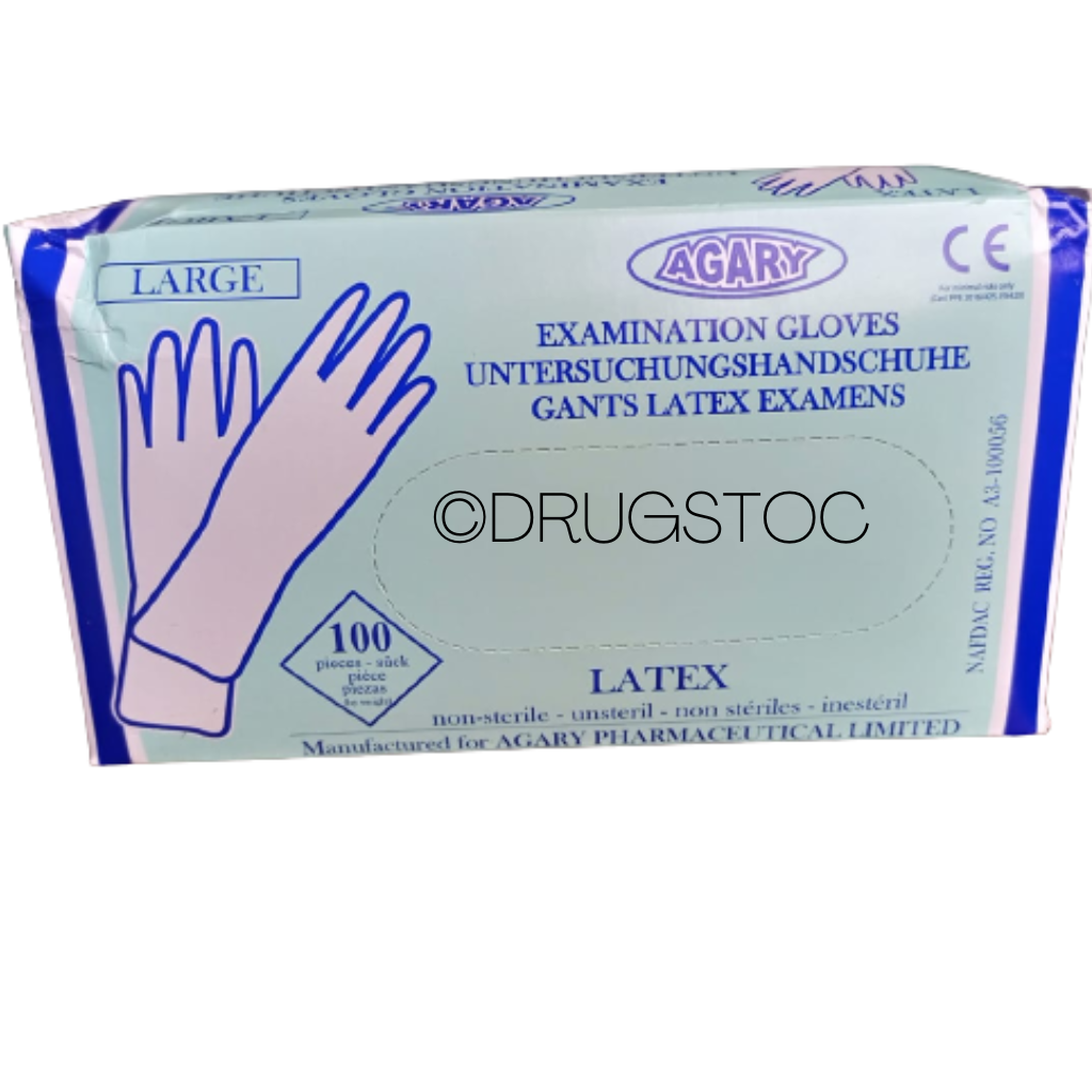 Agary Examination Gloves X 100 (Large)