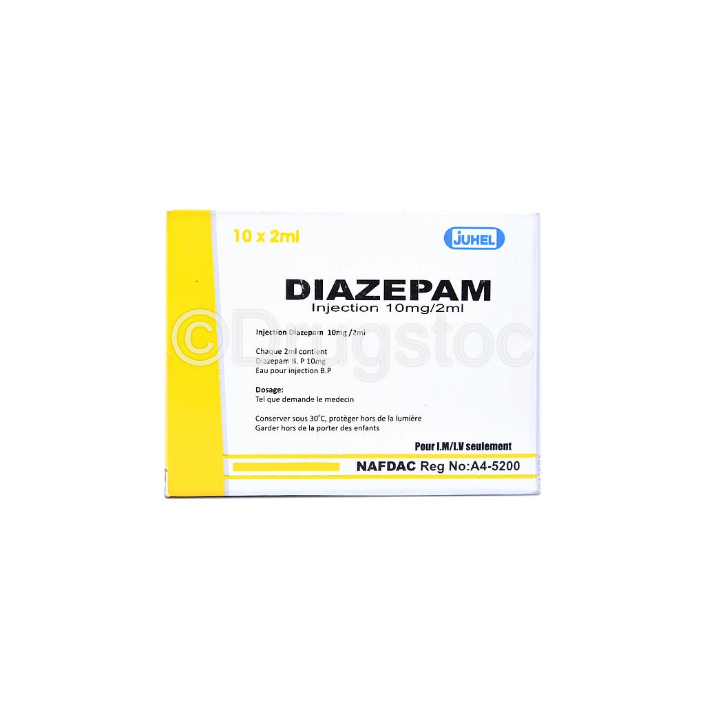 Juhel Diazepam Injection x 10 Ampoules (Controlled)