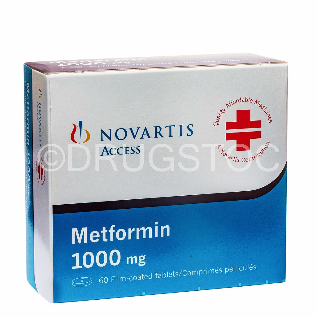 Novartis Metformin 1000mg Tablets x 60''