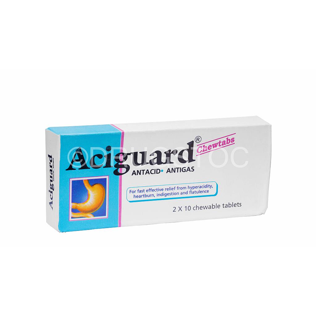 Aciguard Chewtabs Antacid X 20