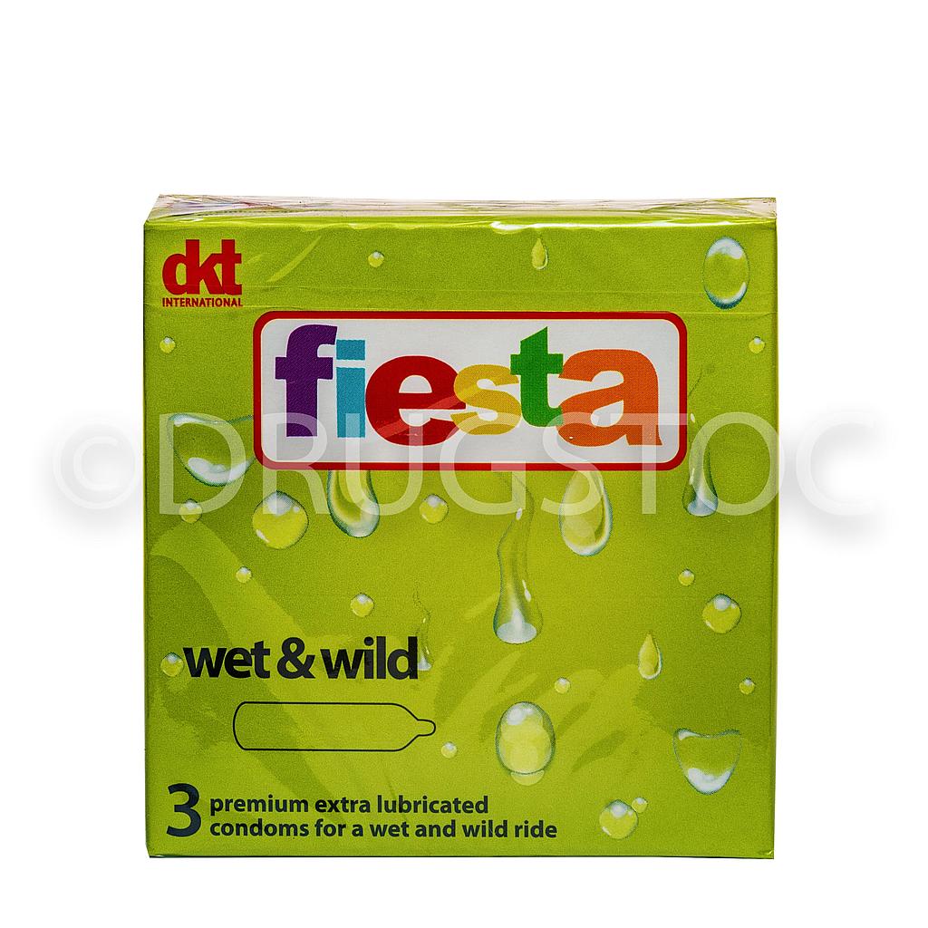 Fiesta Condom Wet & Wild x 3