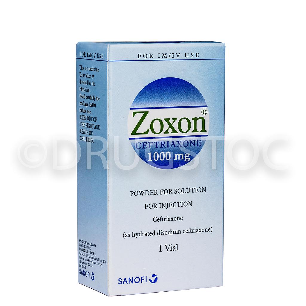 Zoxon Ceftriaxon Injection x 1 Vial