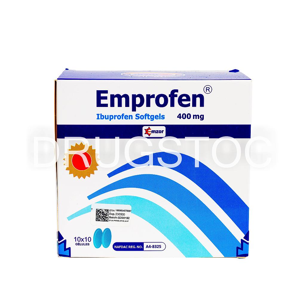 Emprofen 400mg Soft Gels X 10''