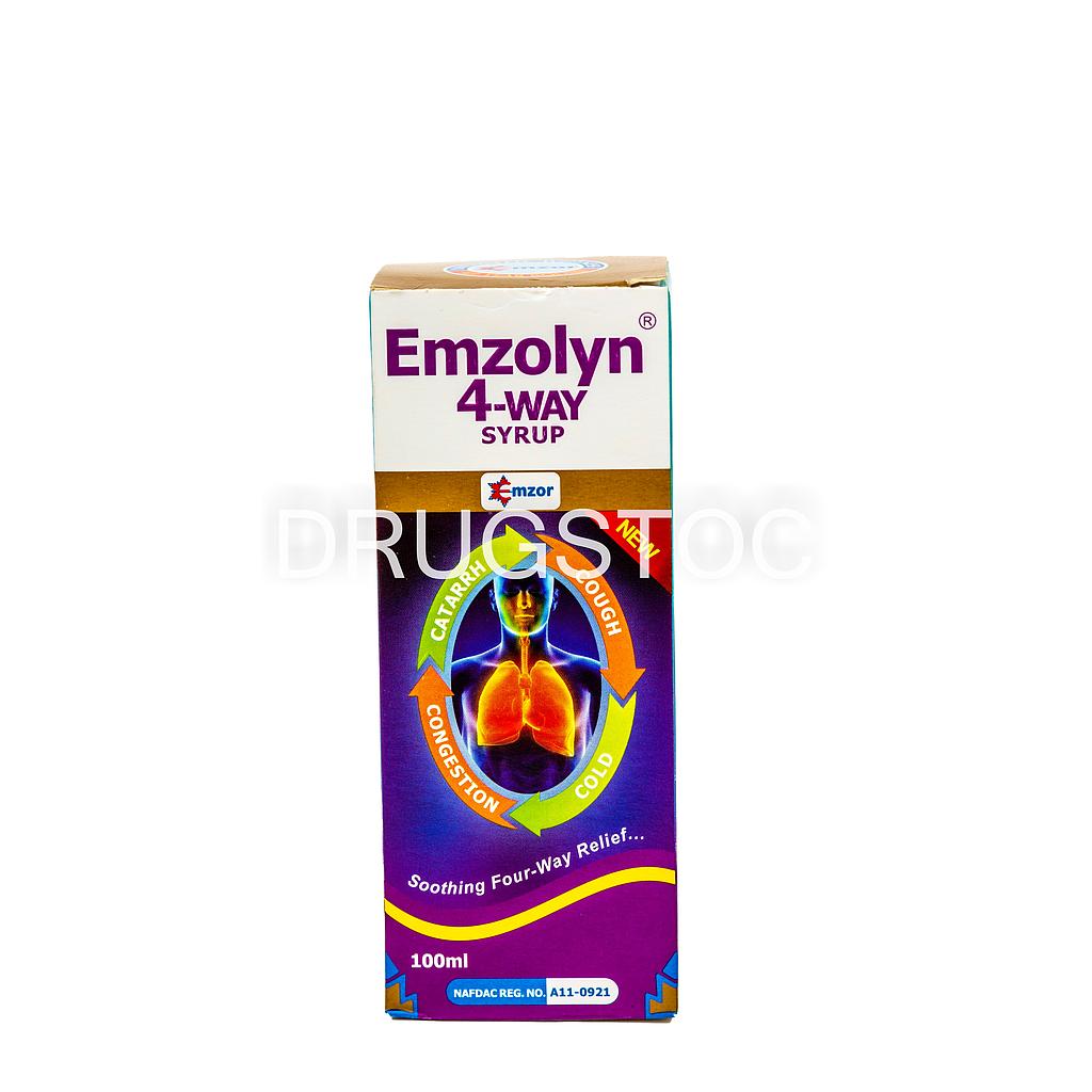 Emzolyn 4-way Syrup 100mL 