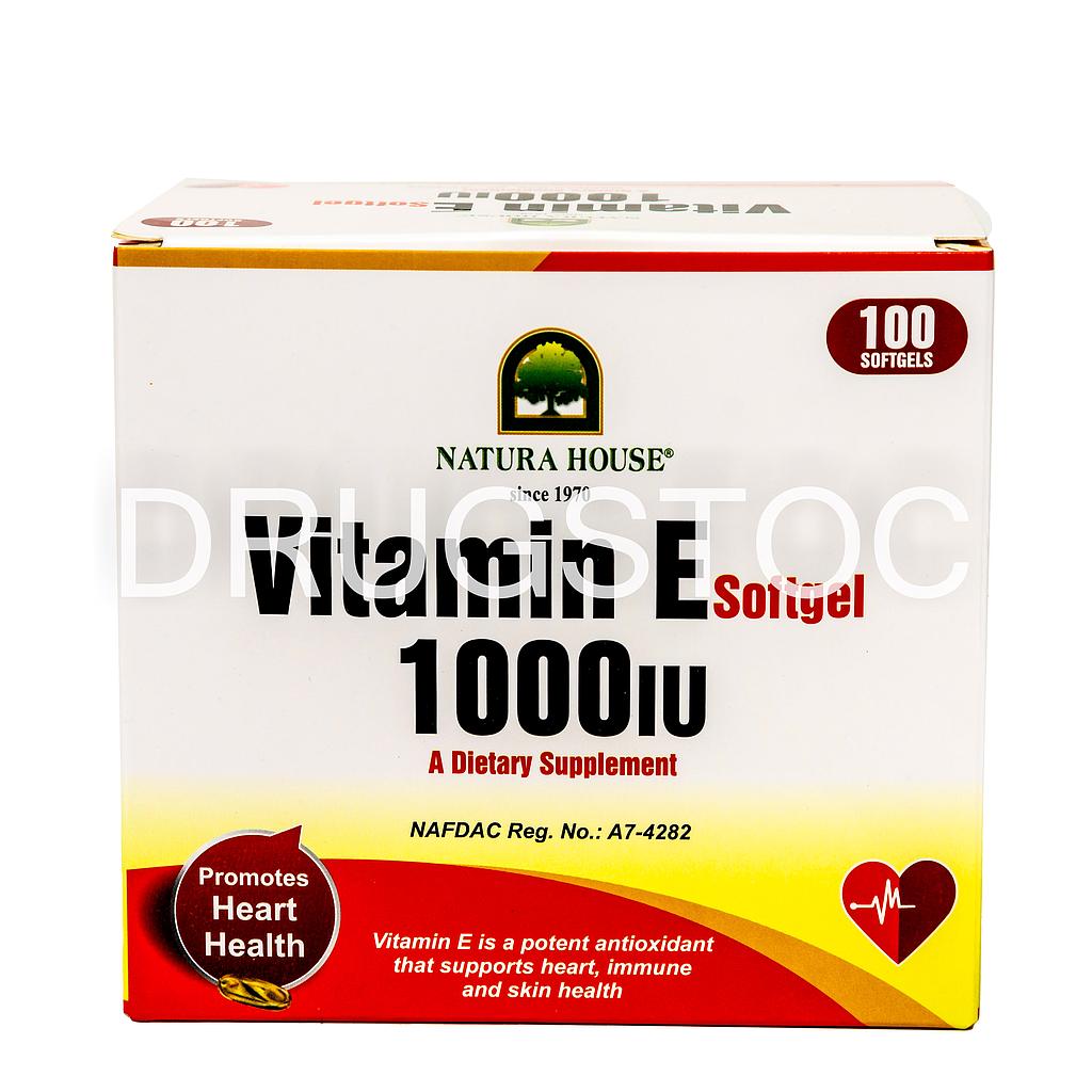 Natura House Vitamin E Softgel 1000iu X 100