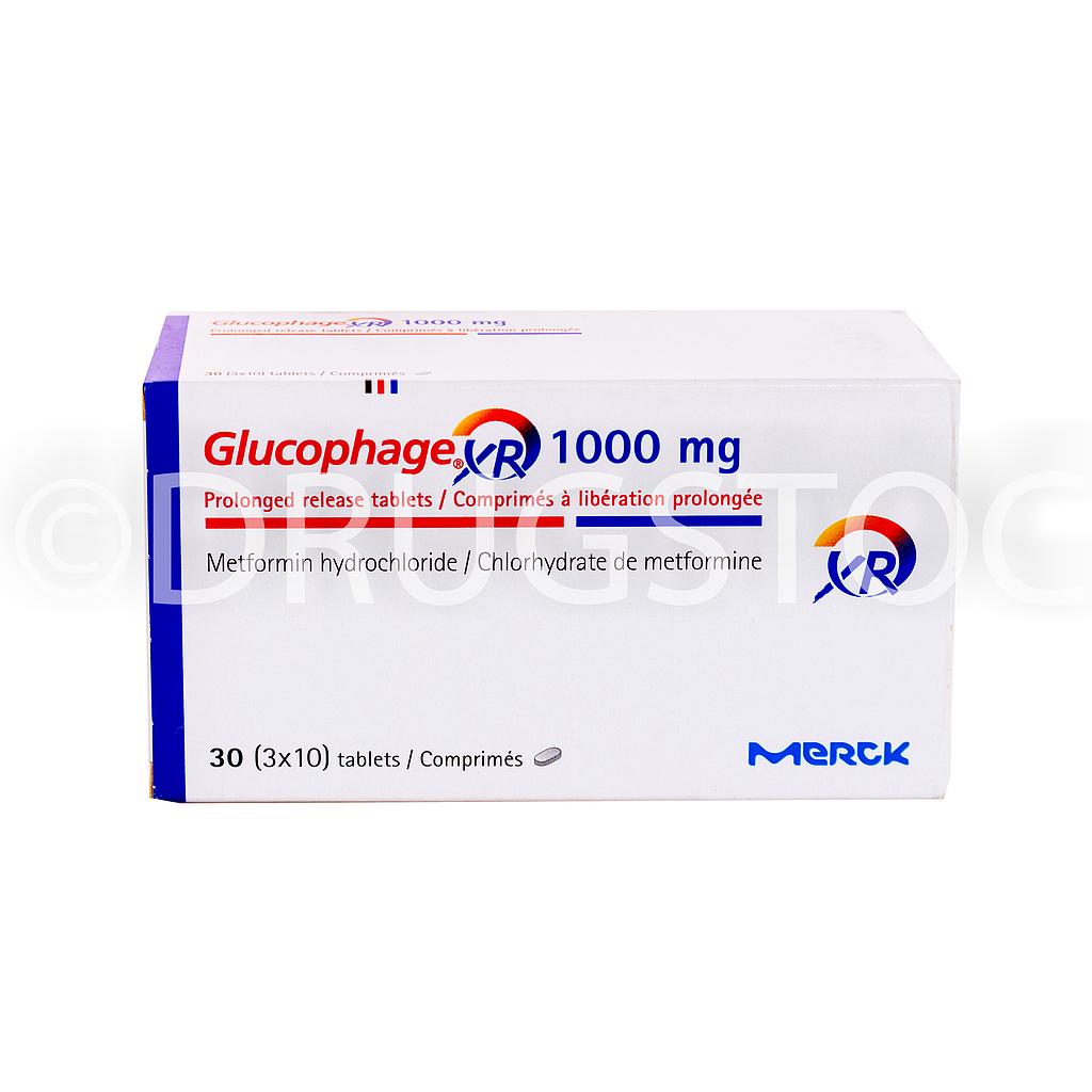 Glucophage XR 1000mg Tablets x 30''