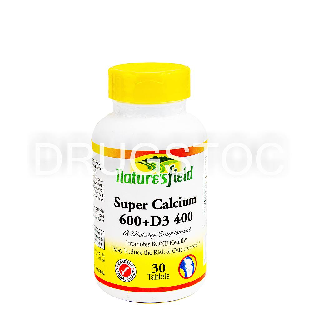 Nature'sfield Super Calcium + D3 Tablets x 30''