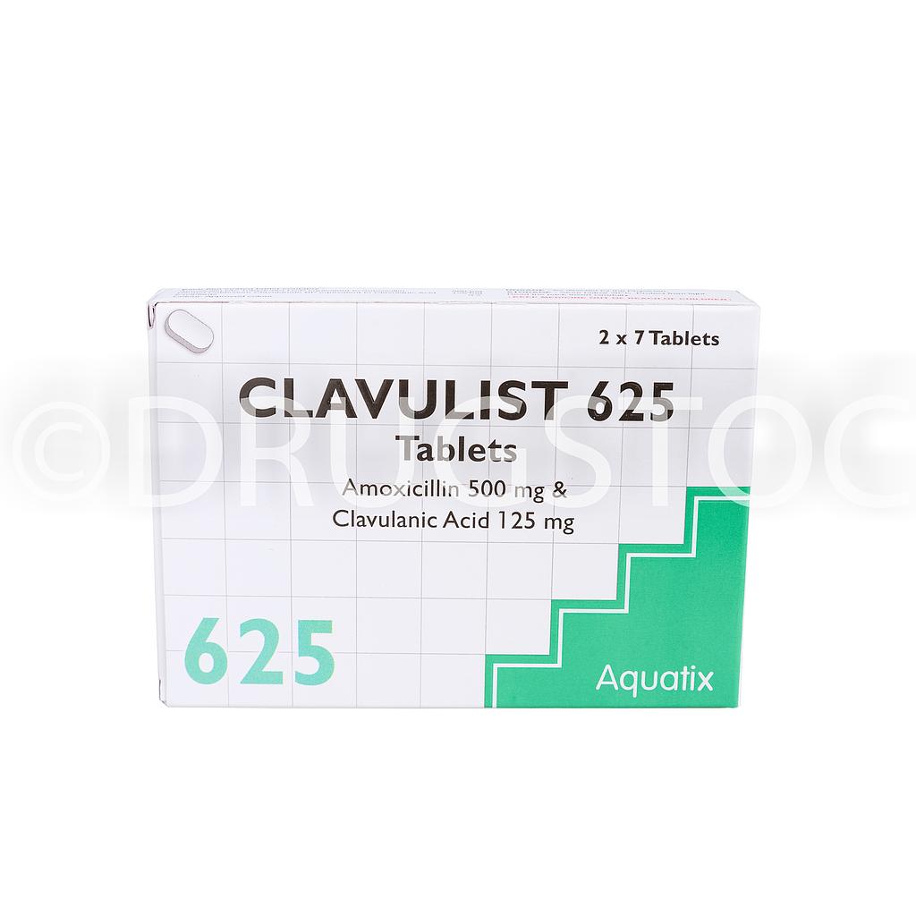 Clavulist 625mg Tablets x 14''