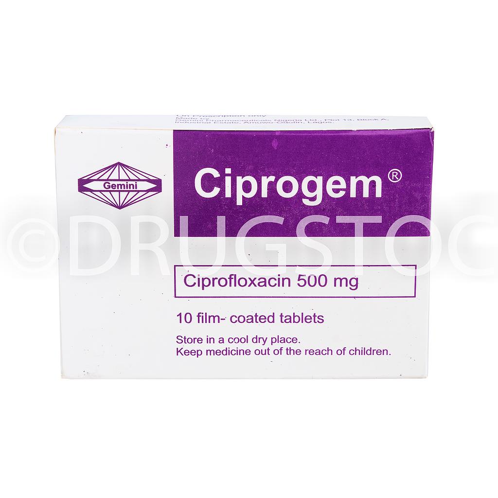 Ciprogem 500mg  Tablets x 10''