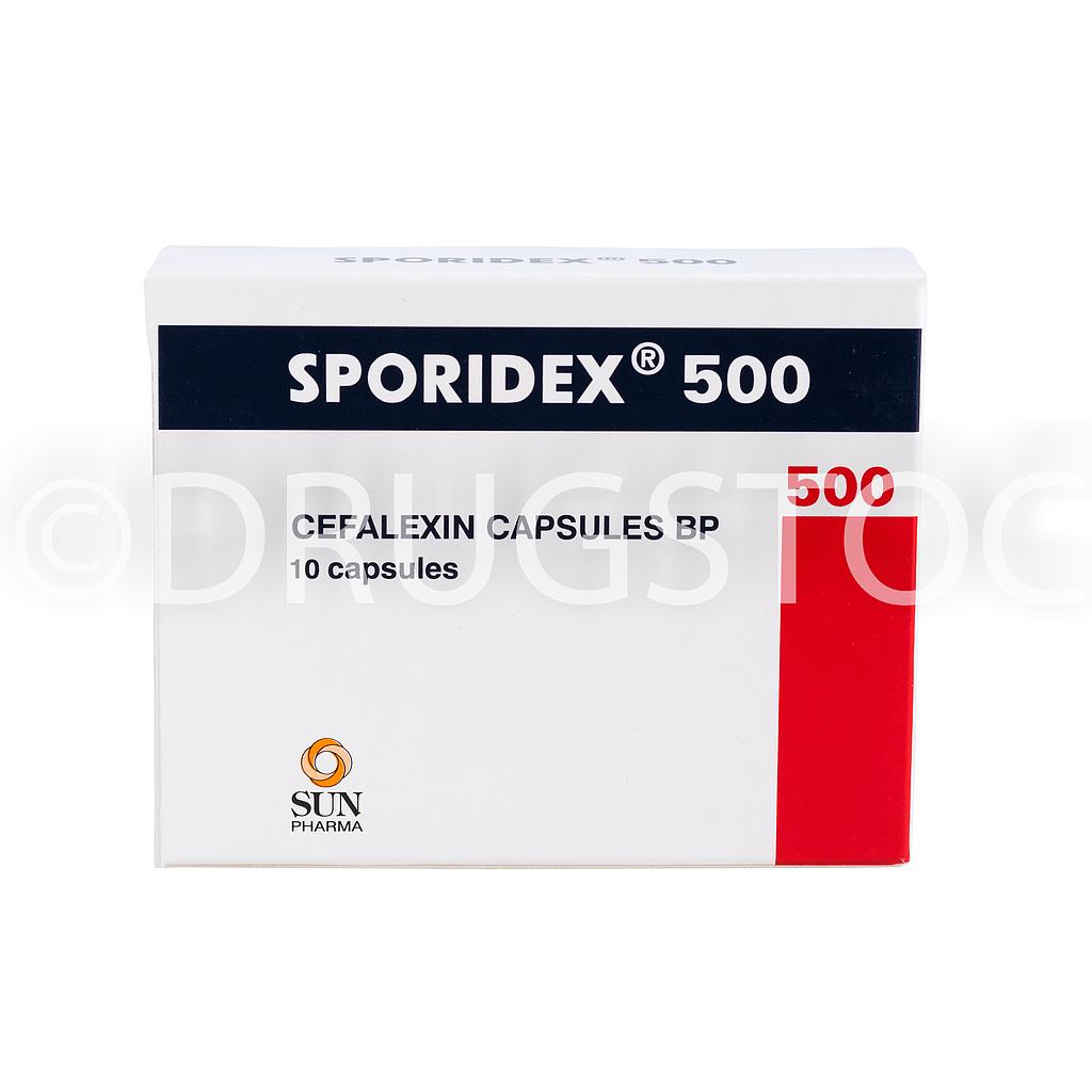 Sporidex 500mg Capsules x 10''