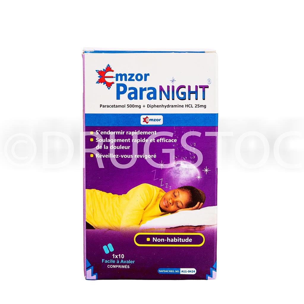 Emzor Para Night Tablet x 10''