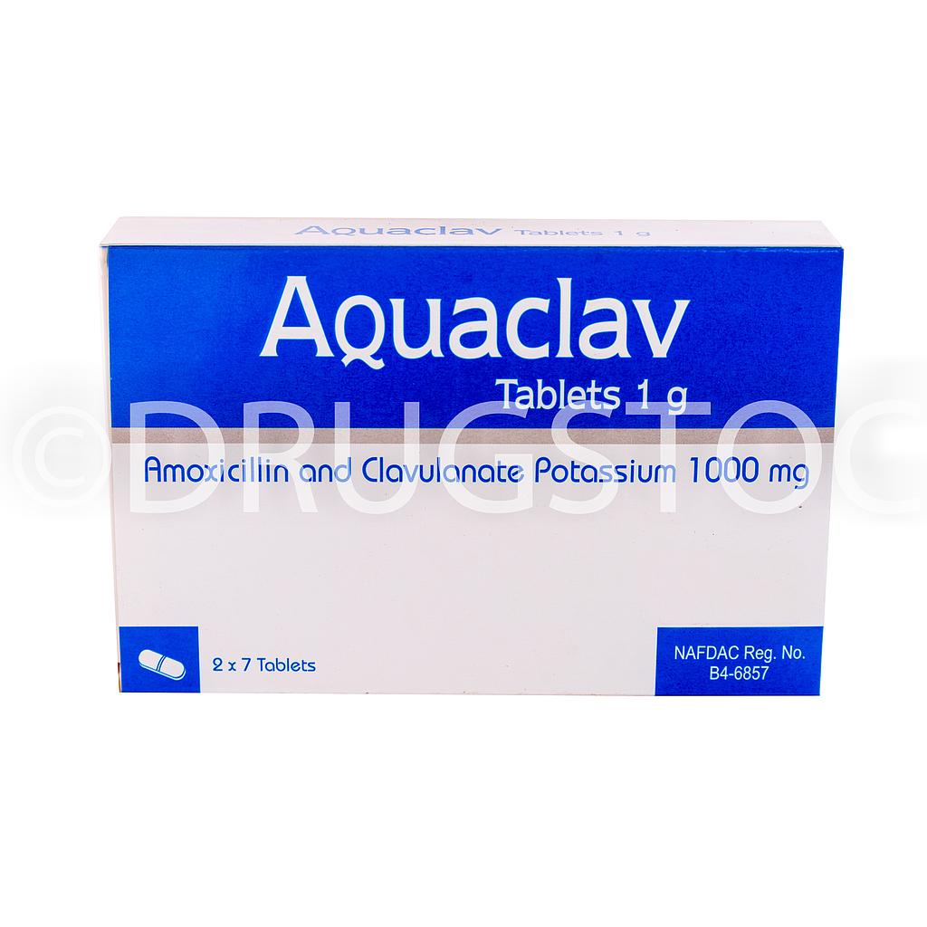 Aquaclav 1g Tablets x 14''