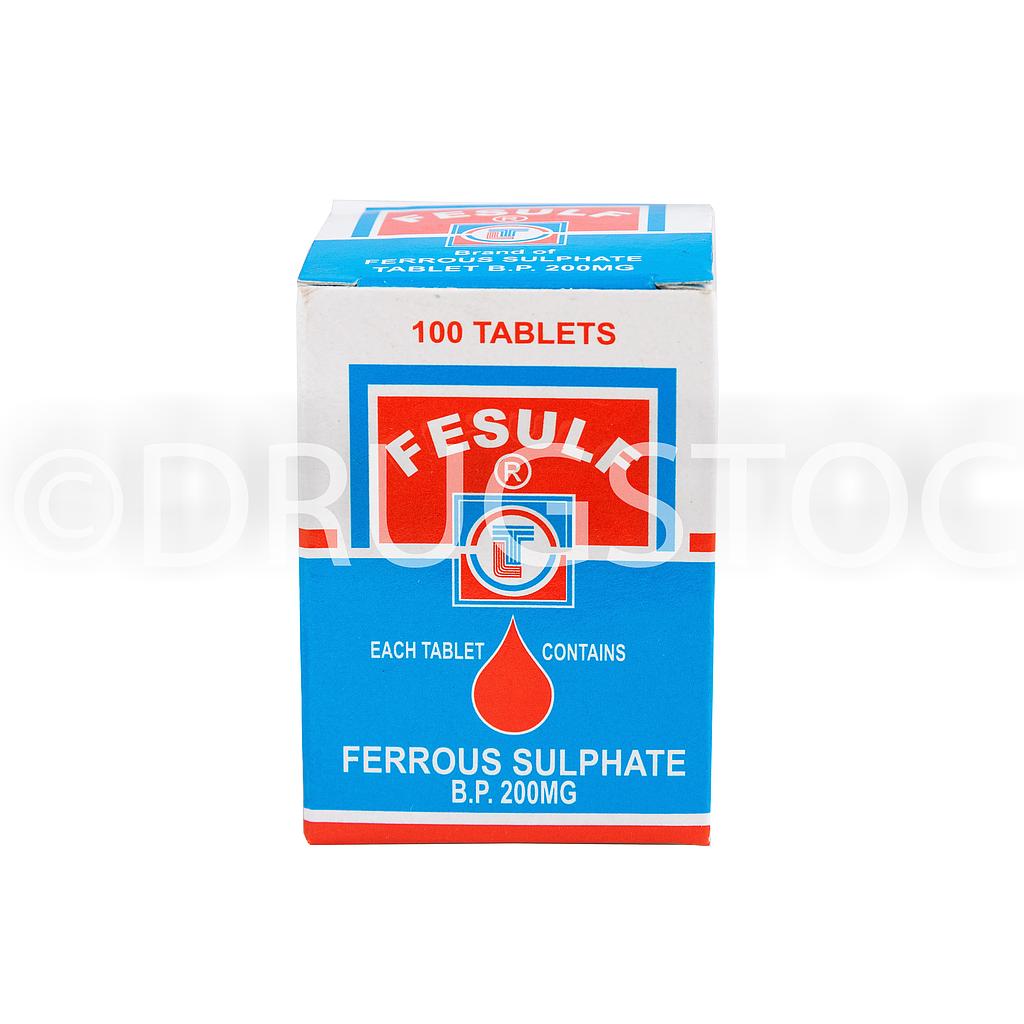 Fesulf Ferrous Sulphate 200mg X 100