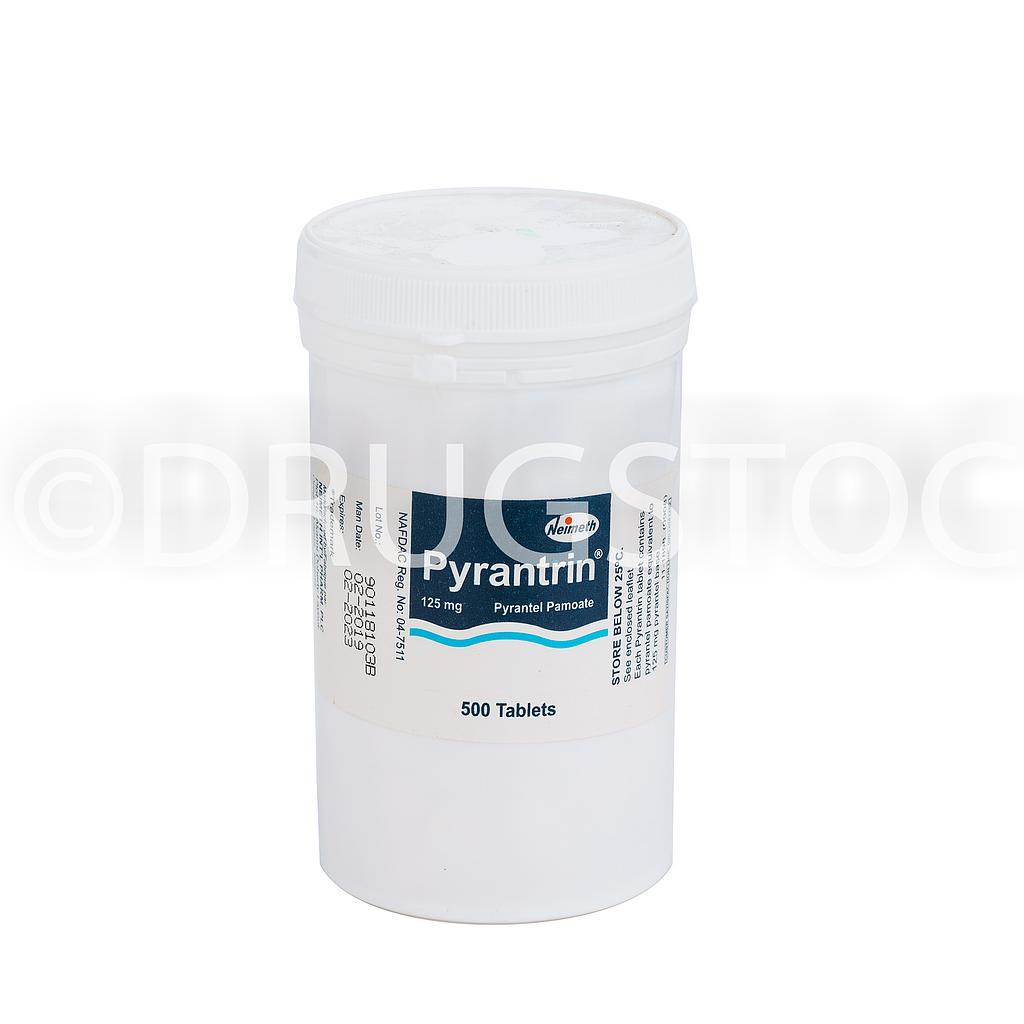 Pyrantrin 125mg Tablets x 500'' (Jar)