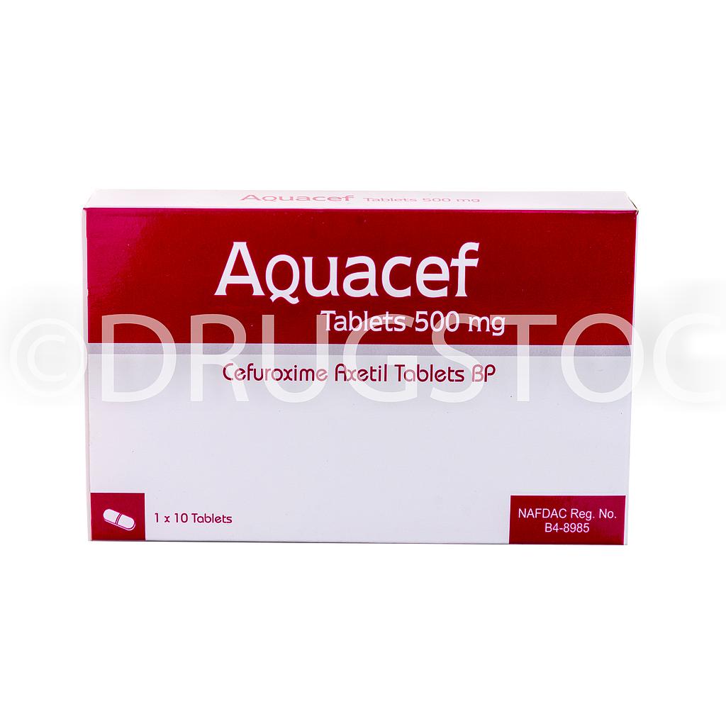 Aquacef 500mg Tablet x 10''