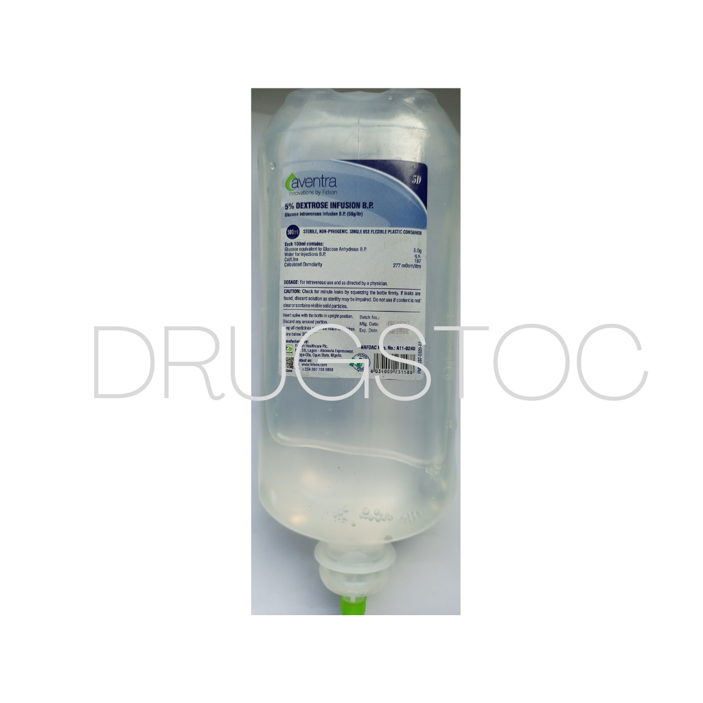 Fidson 5% Dextrose Water 500mL