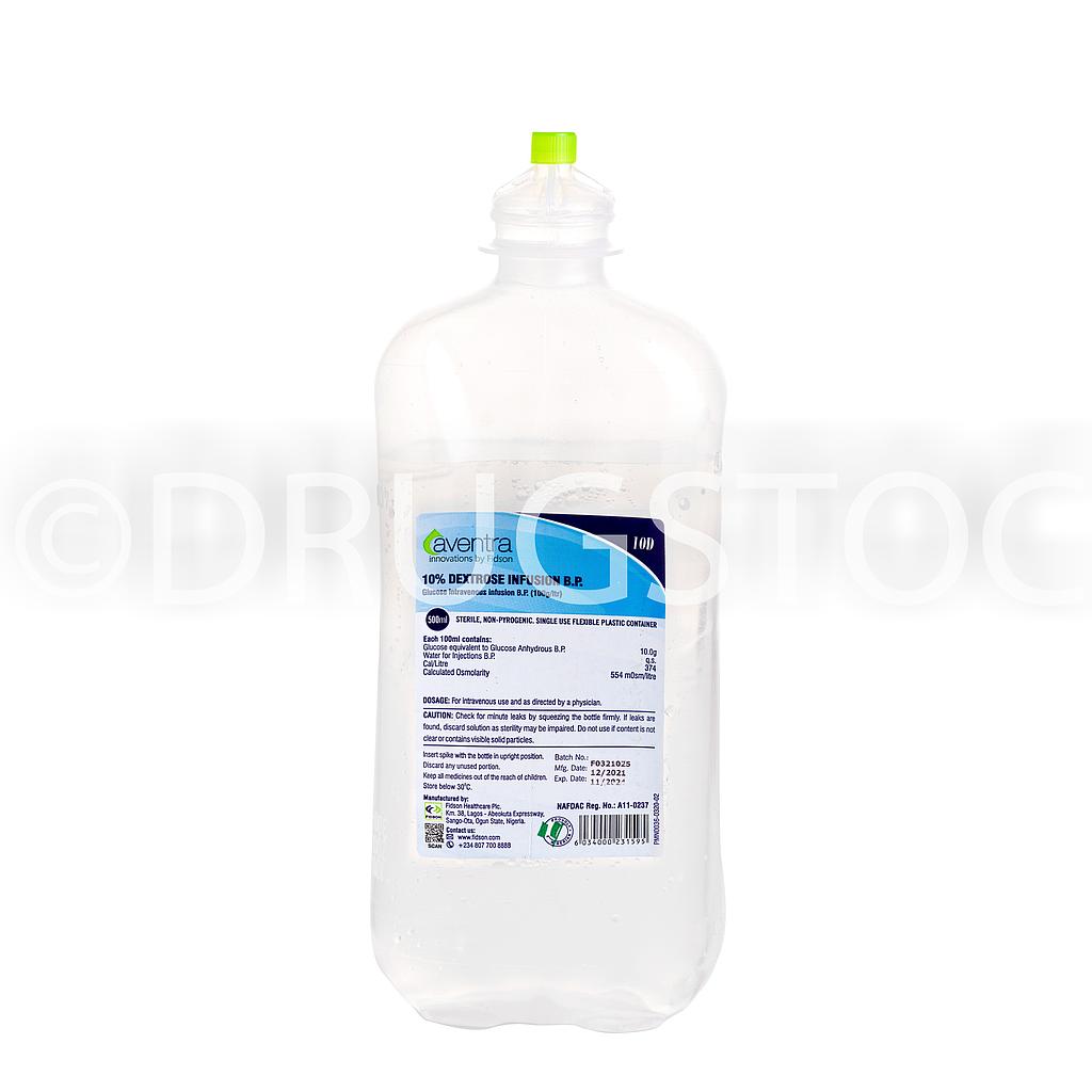 Fidson 10% Dextrose Water IV 500mL