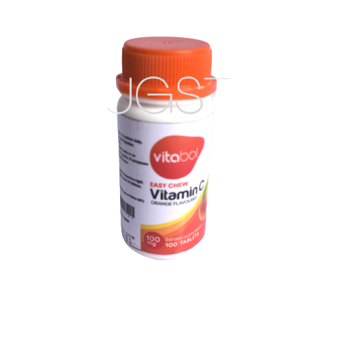 Vitabol Vitamin C Orange Chewable 100mg X100