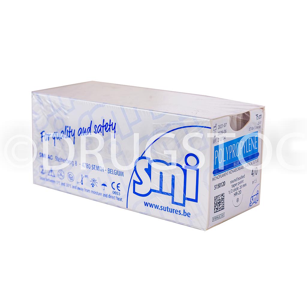 Smi Polypropylene Surgical Suture 4/0 round bodied