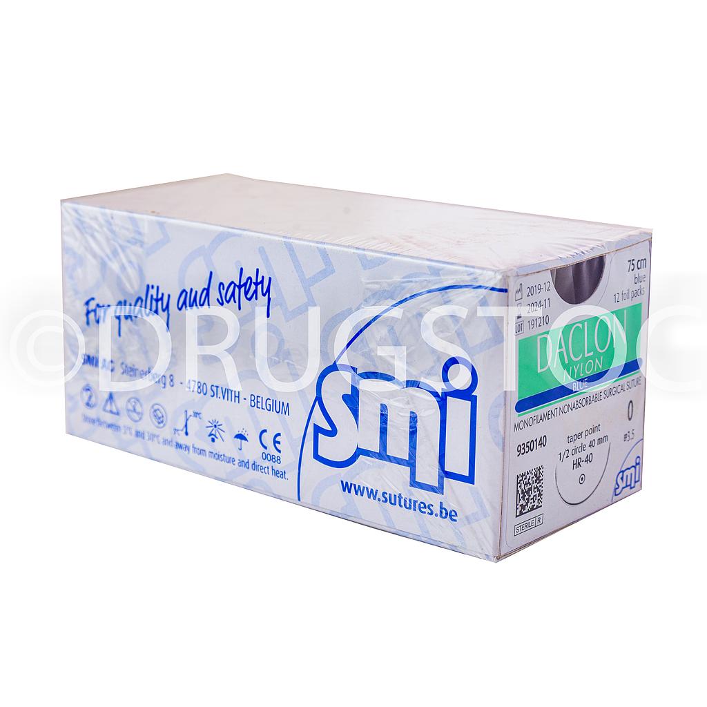 Smi Daclon Nylon Surgical Suture 0 round bodied